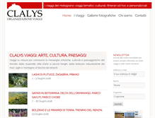 Tablet Screenshot of clalys.com